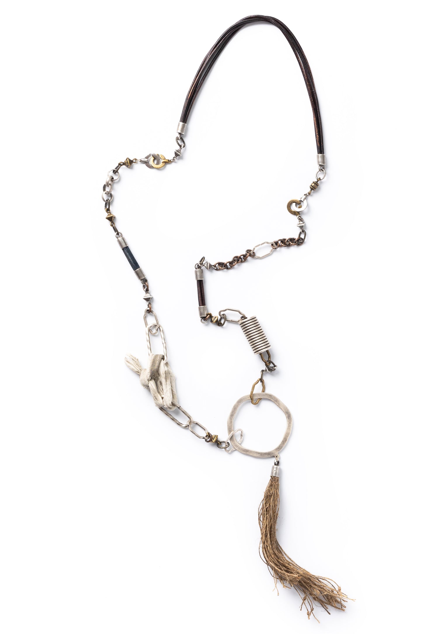 Necklace leather Unique