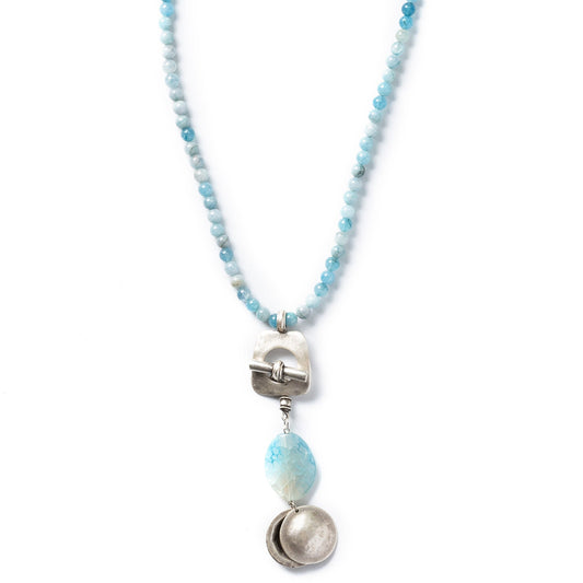 Ogrlica aquamarin