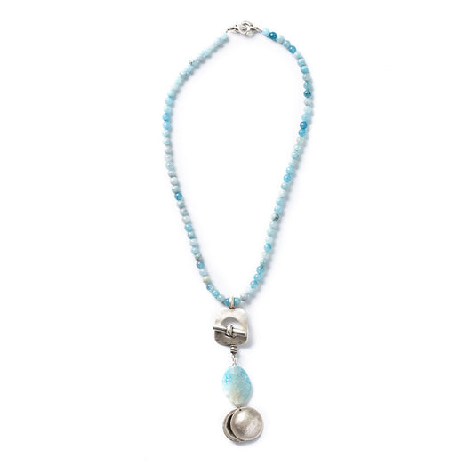 Ogrlica aquamarin