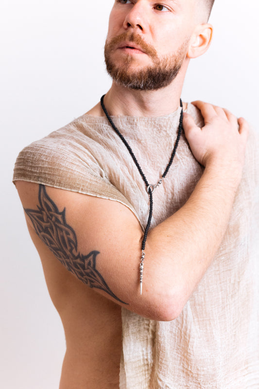 Ogrlica vulkanski kamen provlačenje