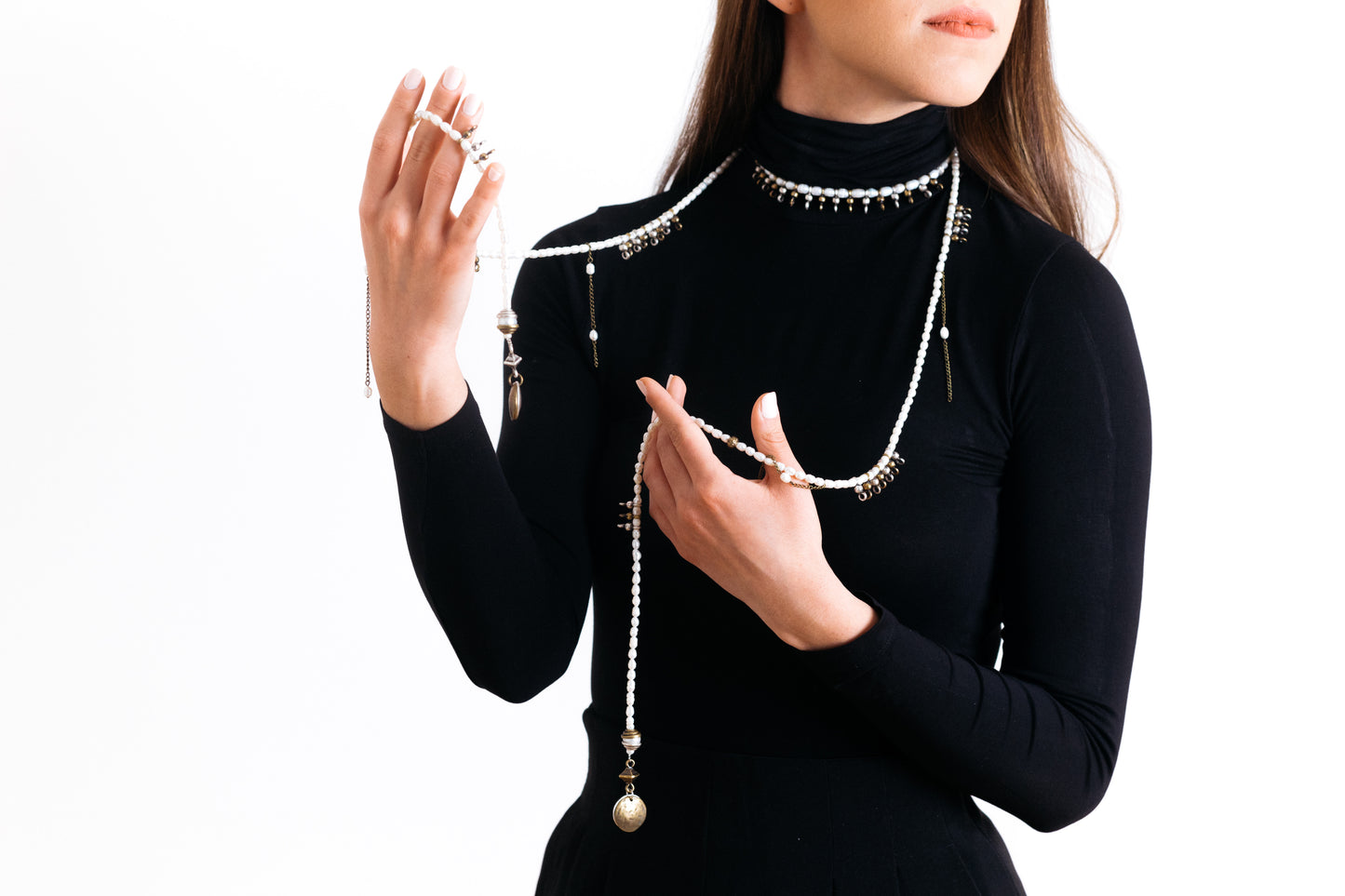 Necklace river pearls