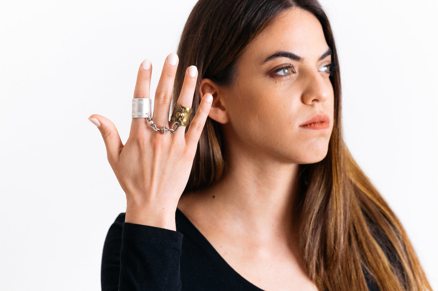 Double viking fingerring