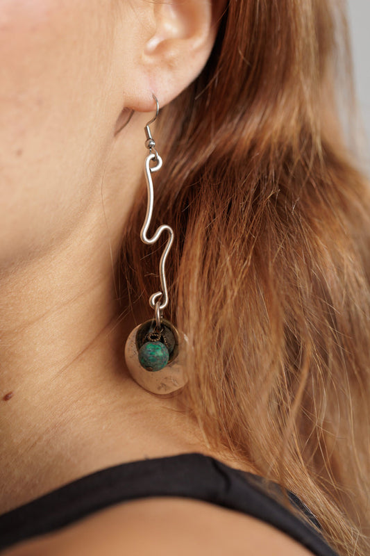 Naušnice afrički tirkiz