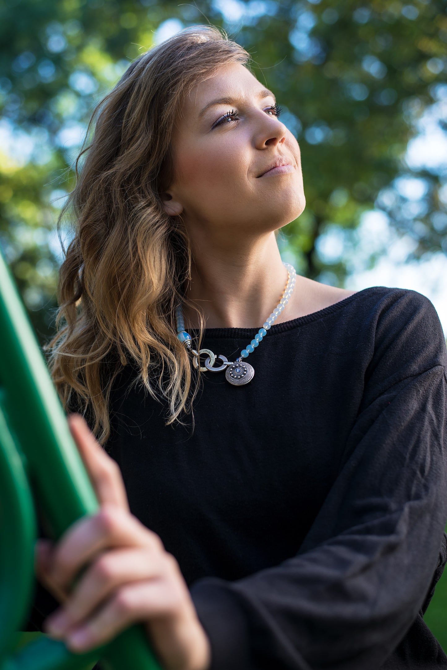Necklace moonstone CC