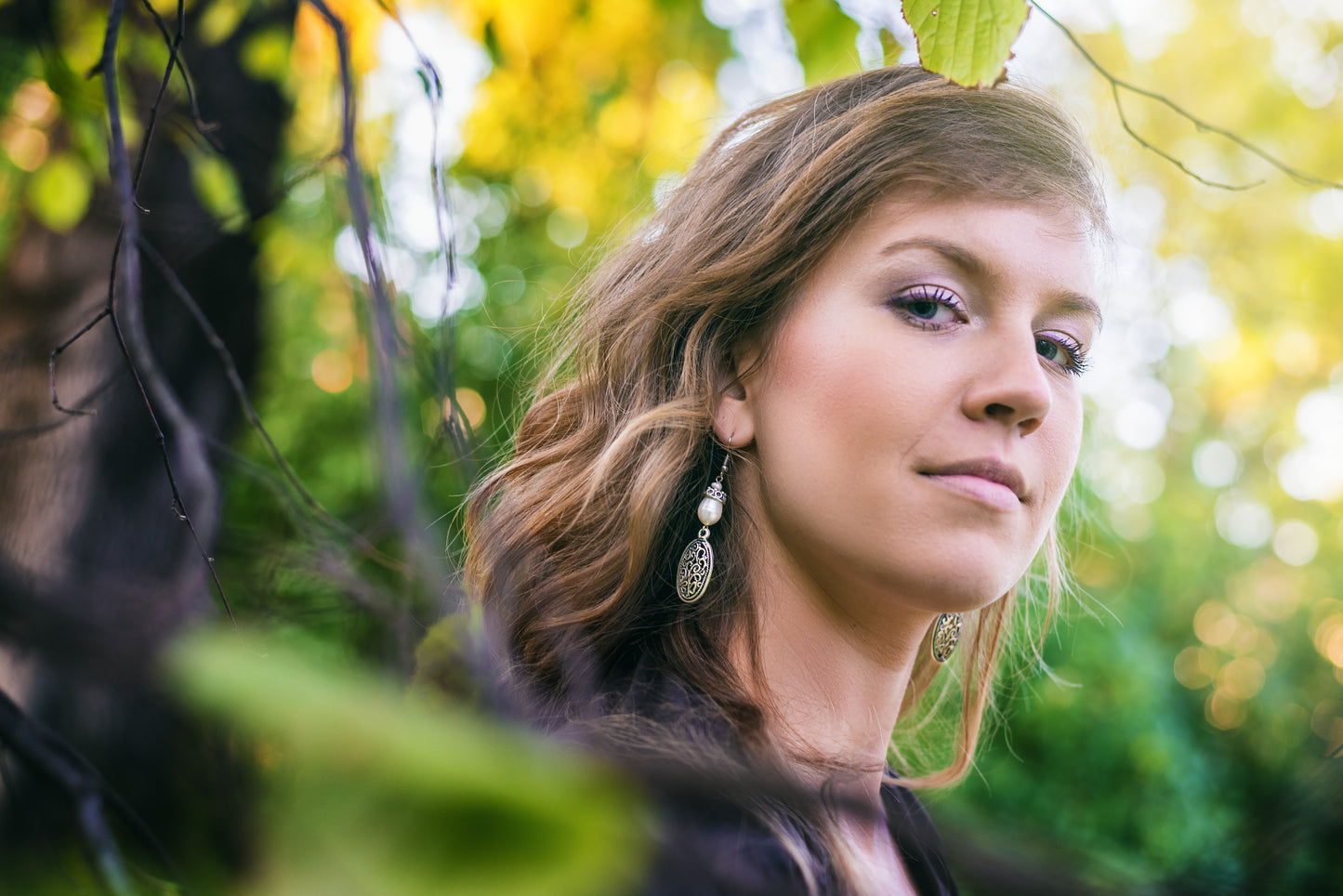 Earrings river pearls