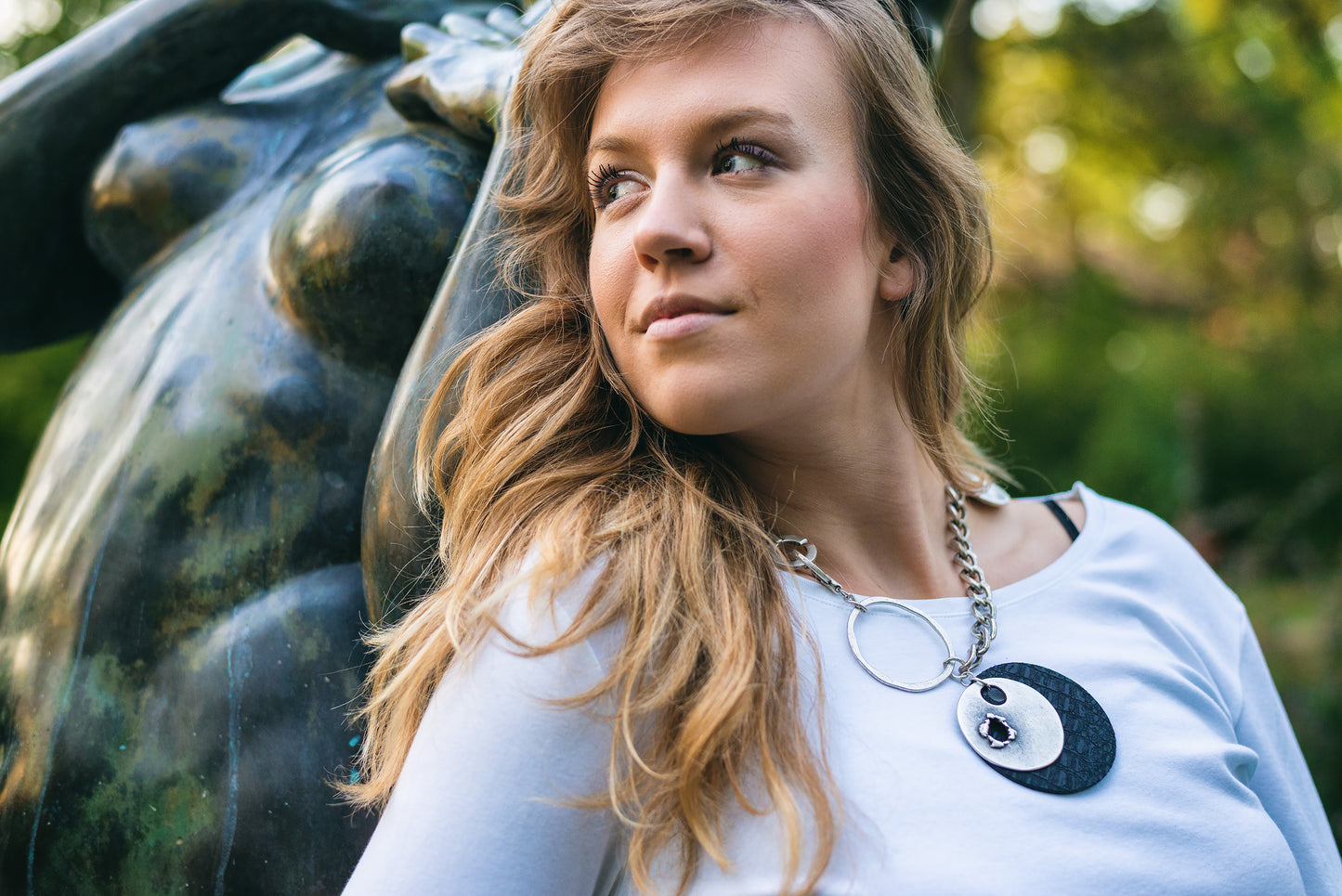 Necklace antique Bullet