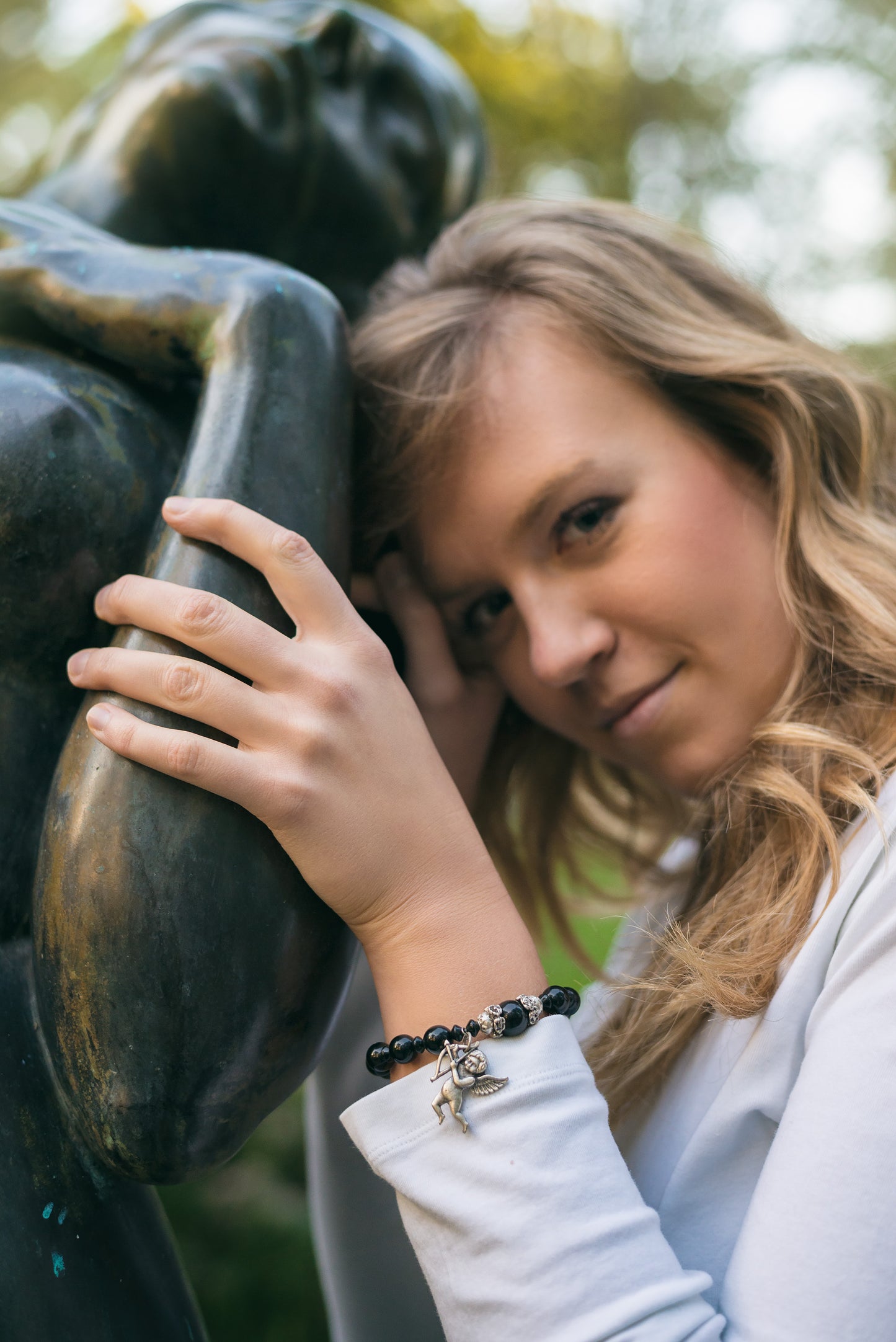 Bracelet glass Cupid