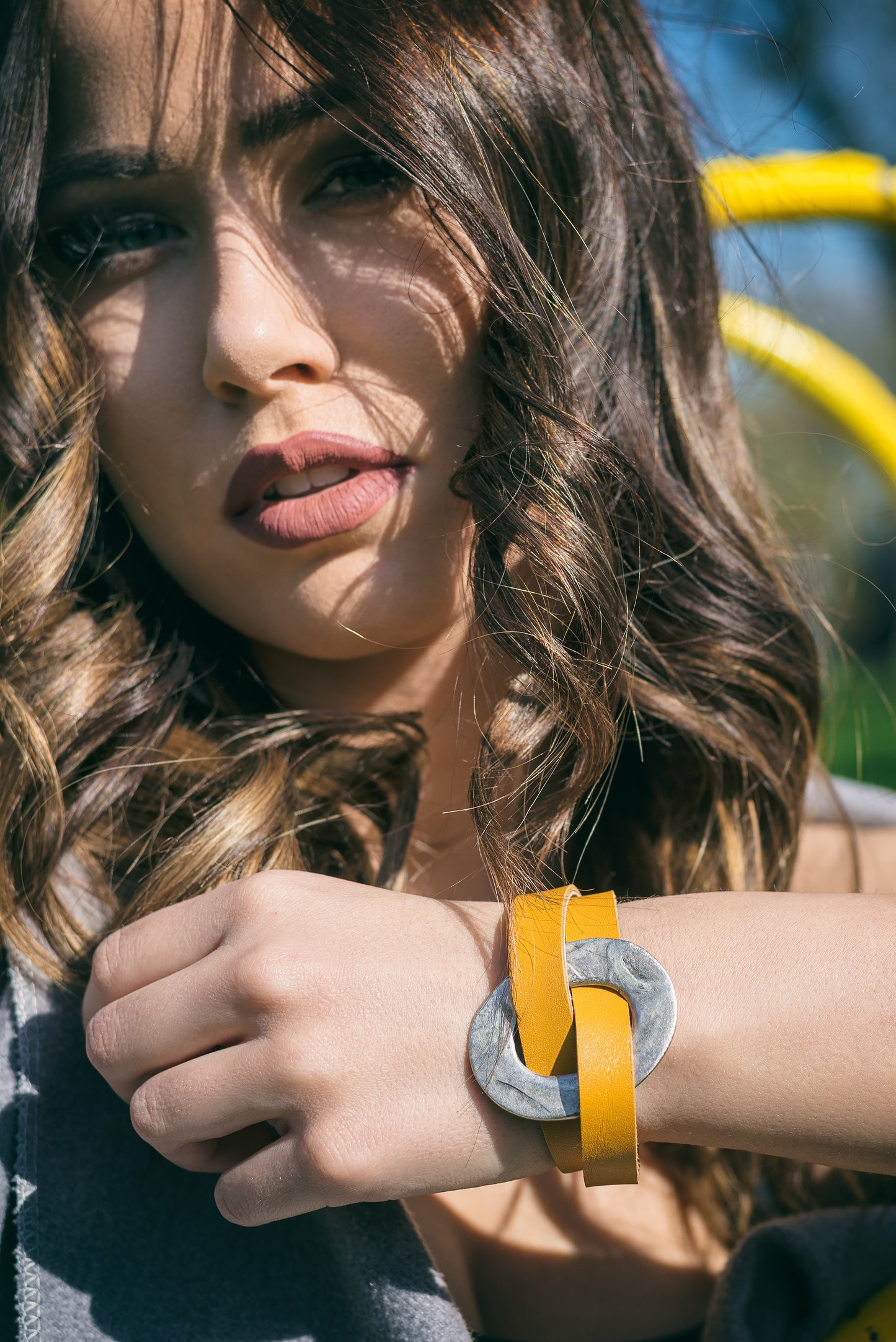 Bracelet leather Ellipse