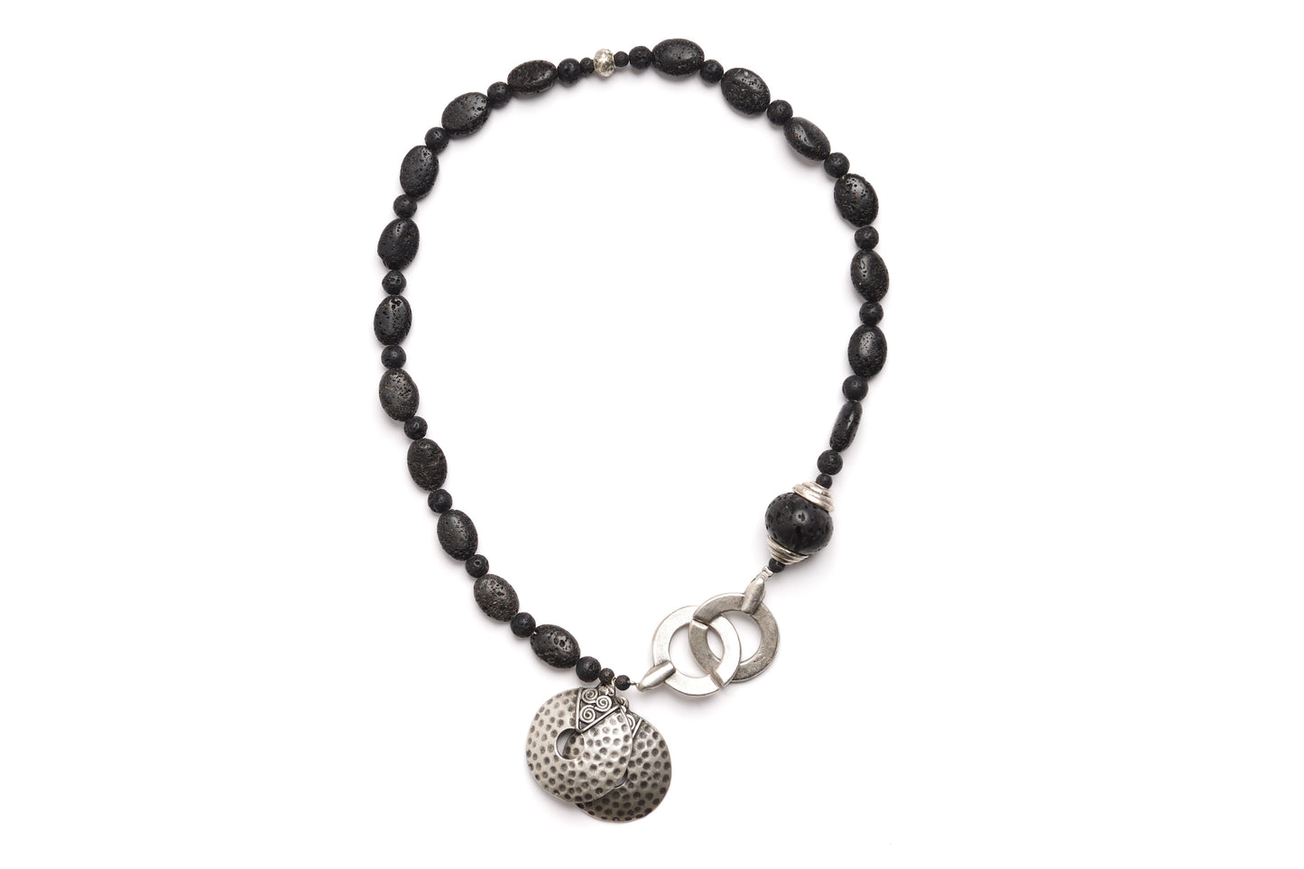 Necklace volcanic stone CC