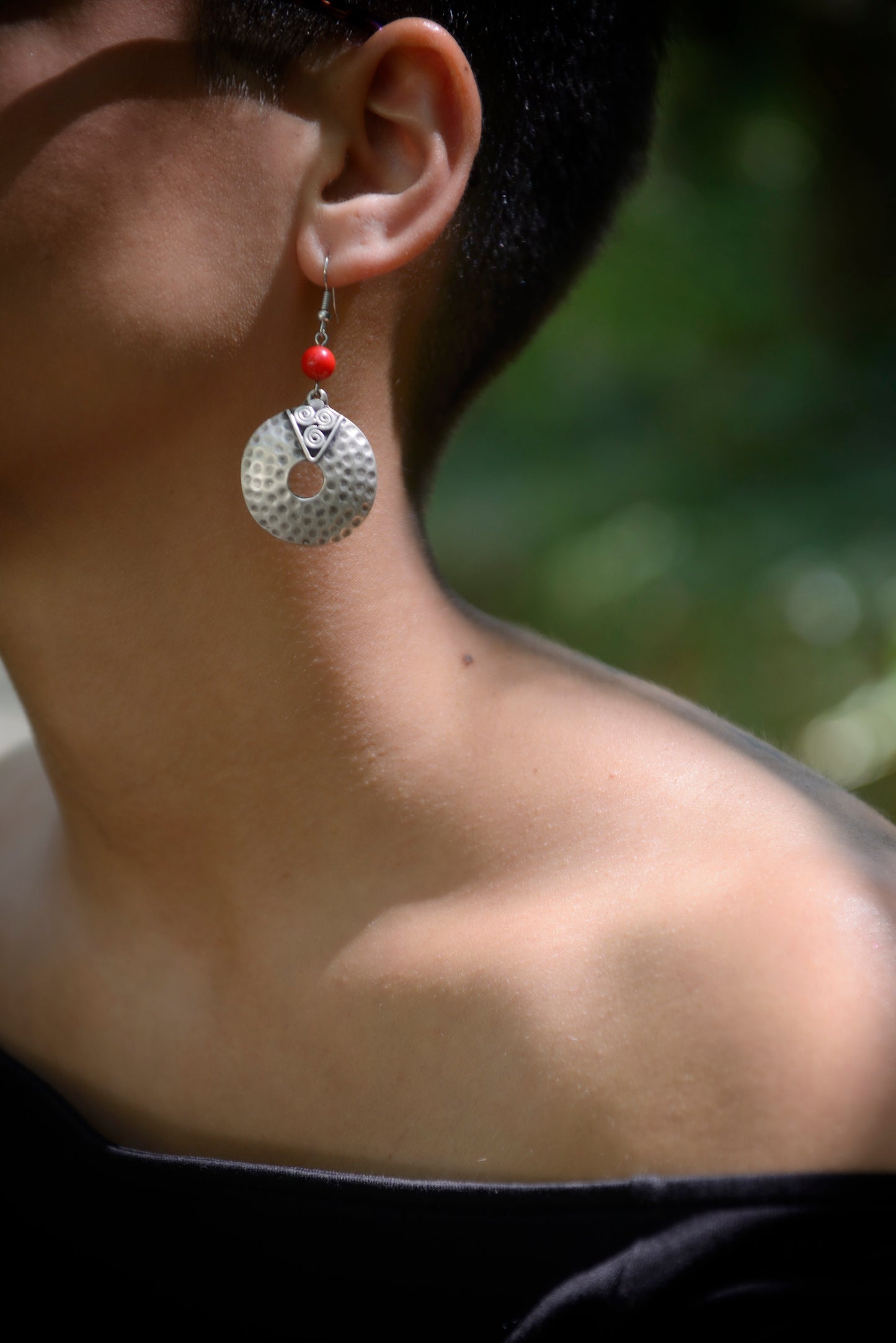 Earrings coral Shields