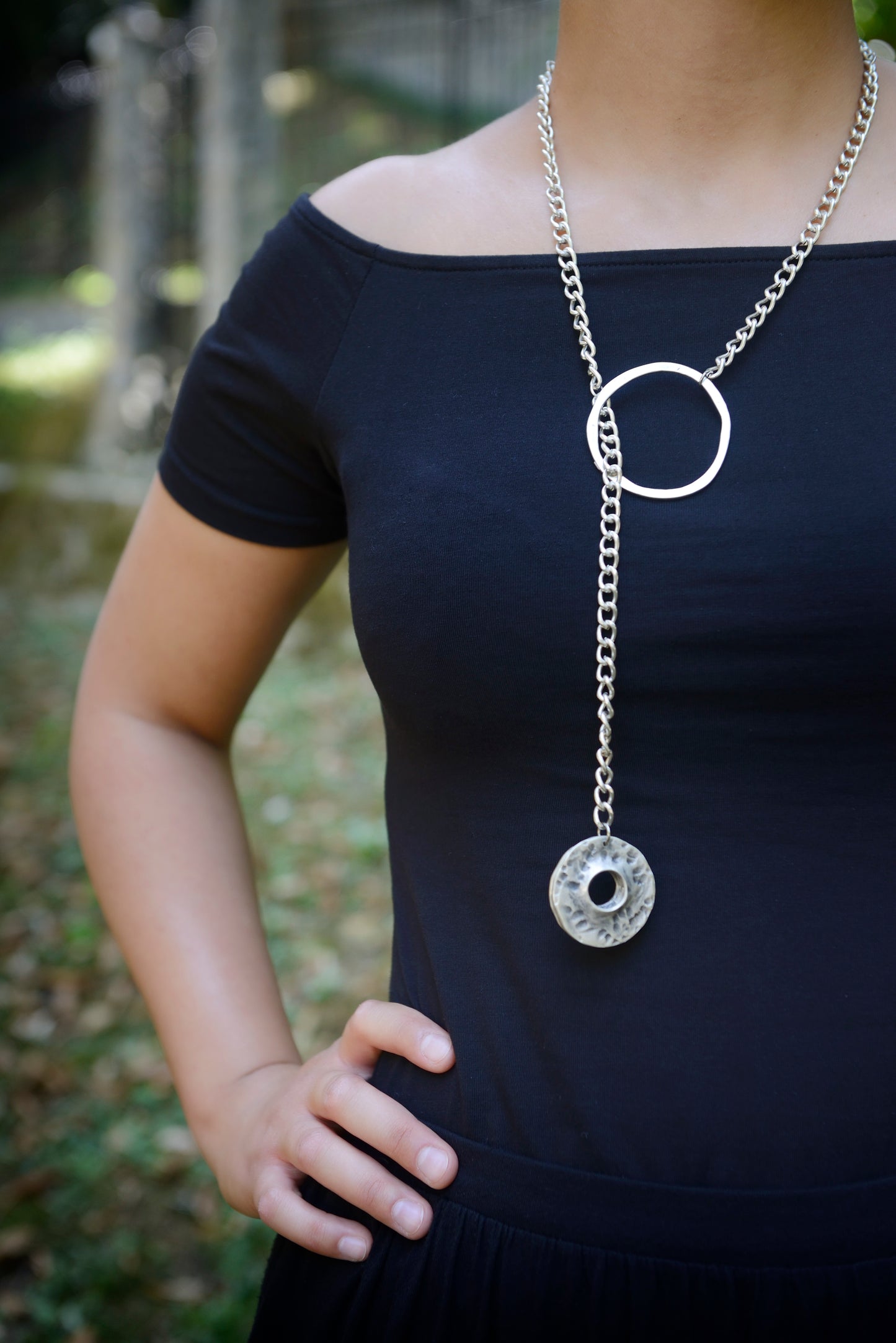 Necklace "Go through"