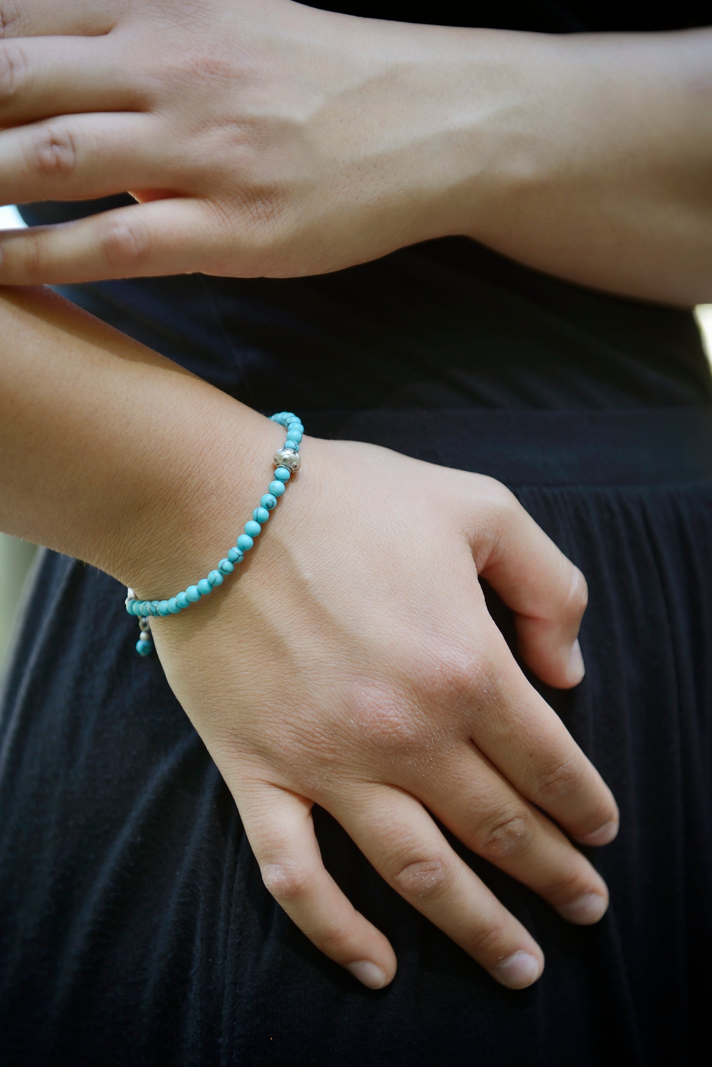 Bracelet turquoise Button