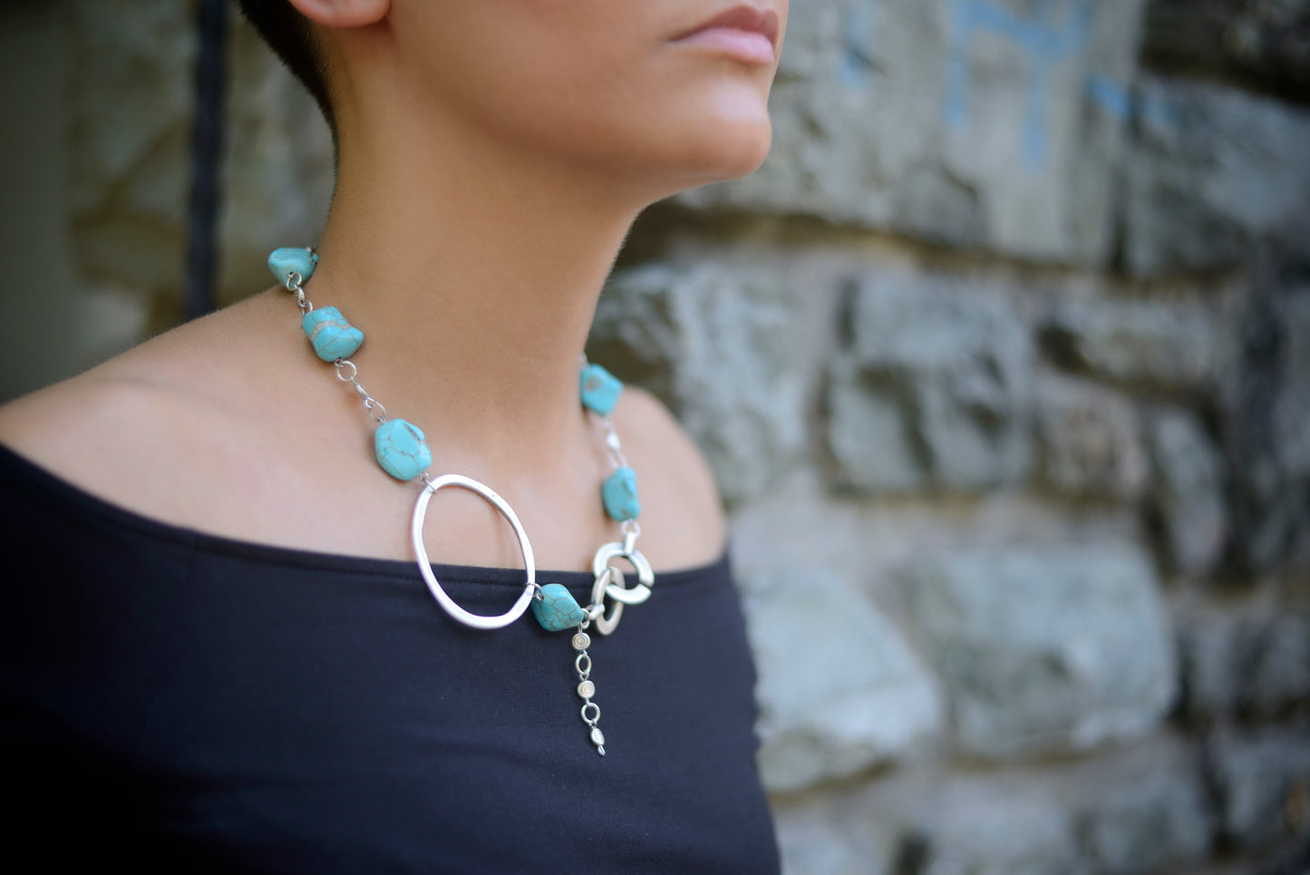 Necklace turquoise