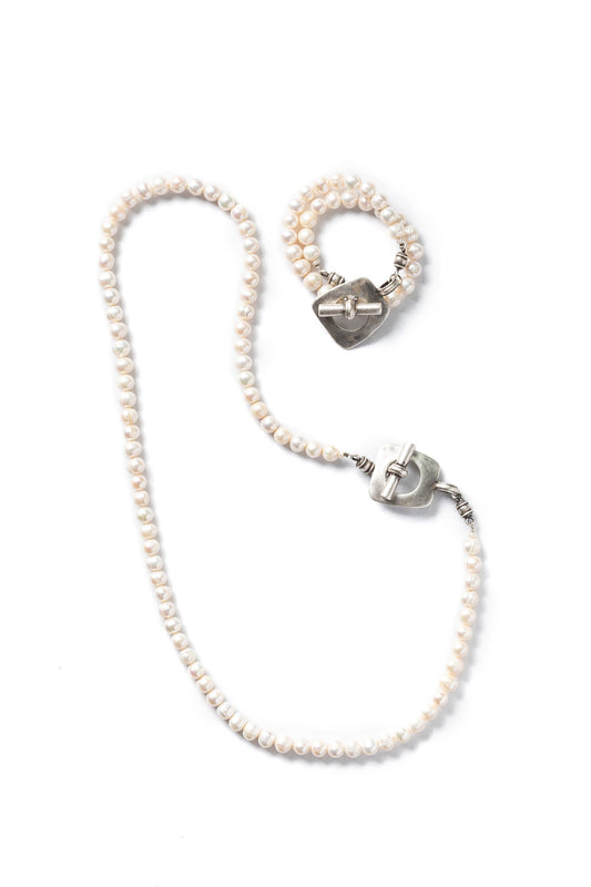 Necklace/bracelet river pearls