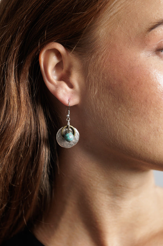 Naušnice afrički tirkiz