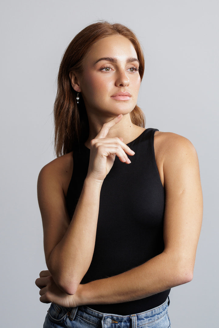 Earrings river pearls