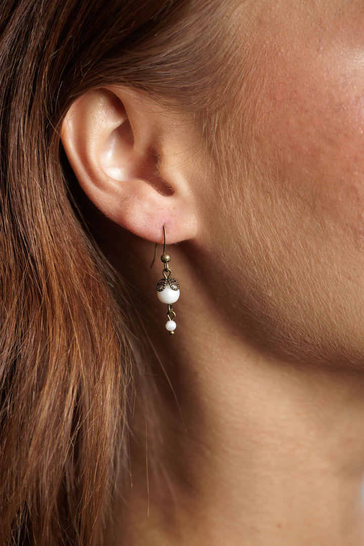 Earrings river pearls