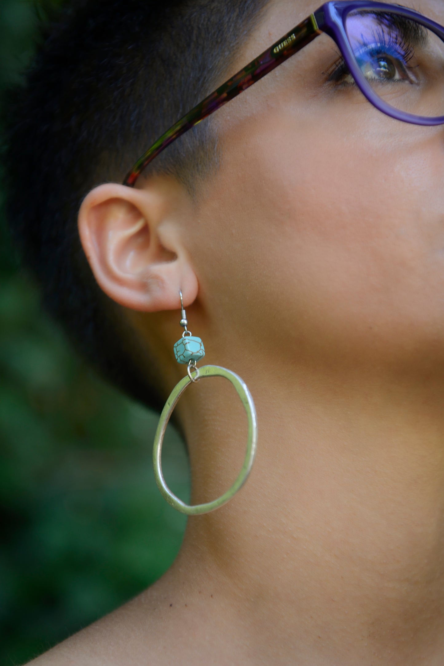 Earrings turquoise Rings